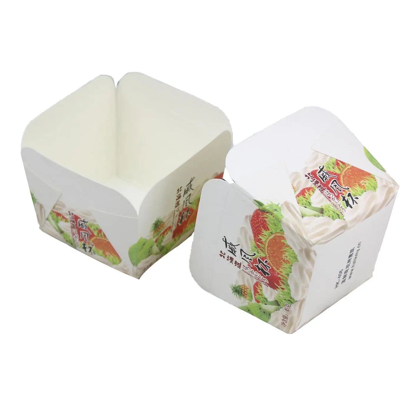 Hokkaido Chiffon Cake Paper Cup Cup Large square Paper Tomafin Cup Mold Baking Oven Special Baking