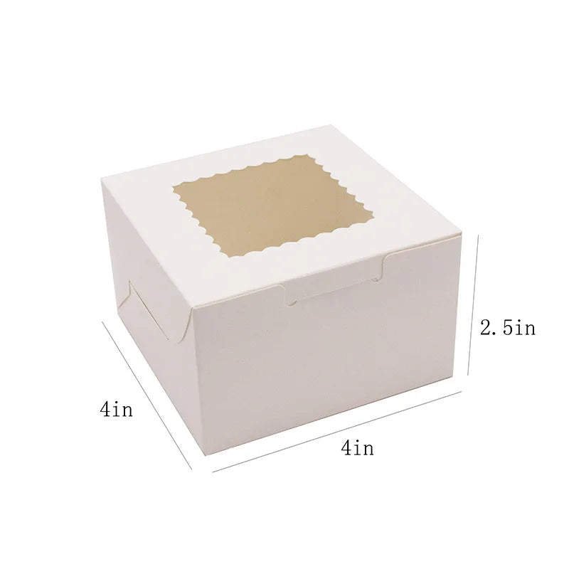 Top Window Cake Packaging Box Pastry Dessert Packaging Box Pastry Cookies Individually Wrapped Gift Box
