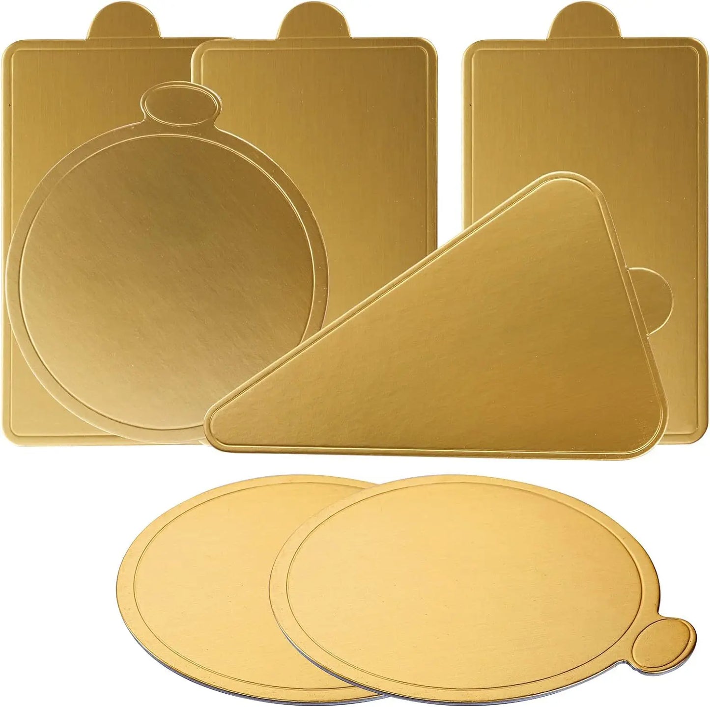 Bestselling Food Grade Mini Gold Paper Mousse Cake Base with Gold Disposable Circular Cake Mat in Different Sizes