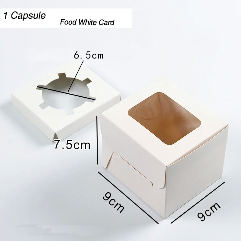 Jinkuang Cake Boxes with Window for Cup Cake, Birthday Party, Wedding, Valentine's Day Xma