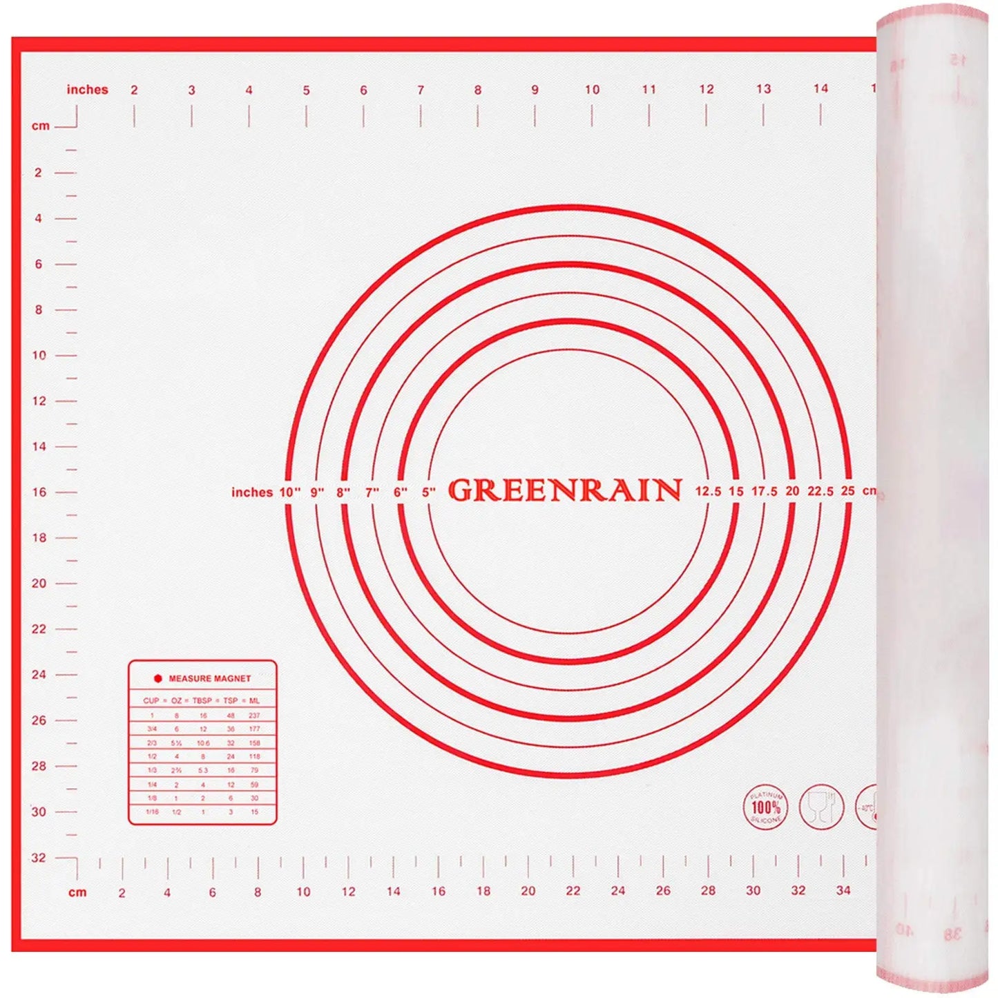 Are Resistant to High Temperatures Non-slip Non-stick Baking Mat Rolling Pastry Mat Kneading Dough Silicone Dough Rolling Mat