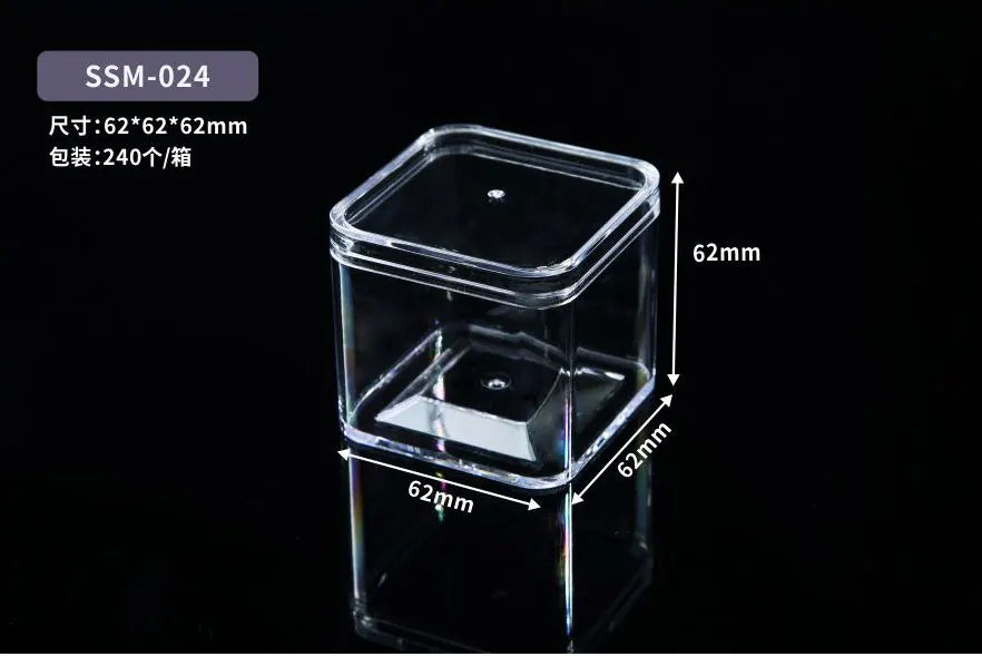 Customized High-quality and Large-sized Food Grade Plastic Transparent Biscuit Box, Pastry and Dessert Tiramisu Box