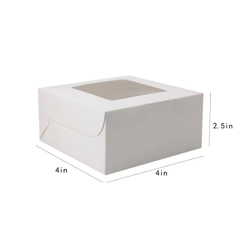 Top Window Cake Packaging Box Pastry Dessert Packaging Box Pastry Cookies Individually Wrapped Gift Box
