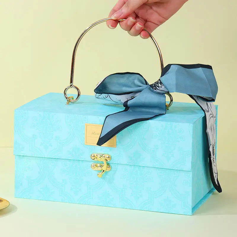 Jinkuang Luxurious Perfume Gift Box Jewelry Magnetic Wedding Gift Box Packaging with Handle