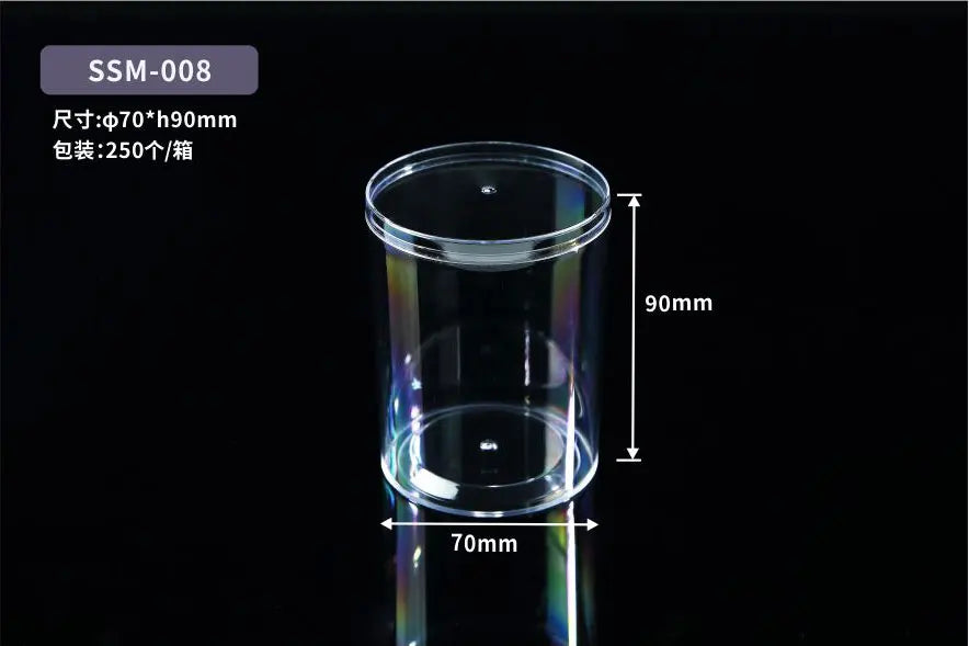Customized High-quality and Large-sized Food Grade Plastic Transparent Biscuit Box, Pastry and Dessert Tiramisu Box