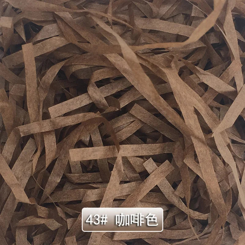 Lafite Papyrus Wholesale Color Ruffled Cut Paper Papyrus Stuffing Packaging for Luxury Gift Box Stuffing