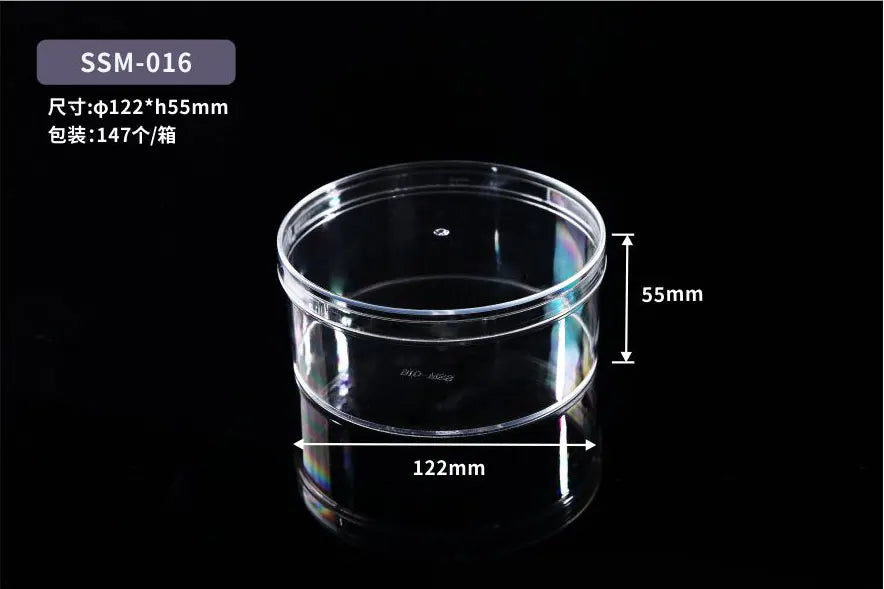 Customized High-quality Food Grade Plastic Transparent Biscuit Box, Pastry and Dessert Tiramisu Small square Transparent Box