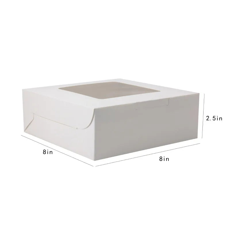 Top Window Cake Packaging Box Pastry Dessert Packaging Box Pastry Cookies Individually Wrapped Gift Box