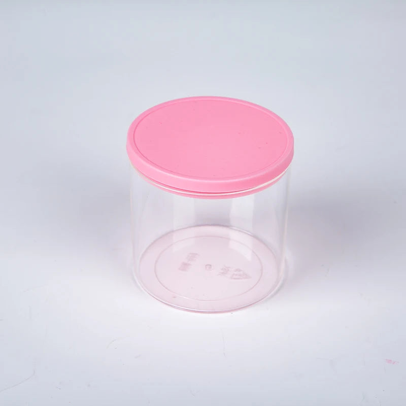 Disposable Transparent Snack sealed Chocolate and Candy Plastic Jars Food Jar with Lids Storage Box Kitchen Household Bottle