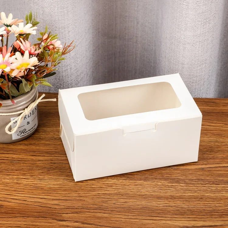Wholesale Takeaway Transparent Cake Boxes with Window Luxury Cake Packaging Mini Cake Box