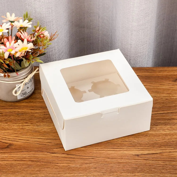 Wholesale Takeaway Transparent Cake Boxes with Window Luxury Cake Packaging Mini Cake Box