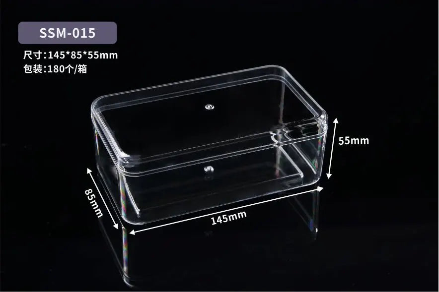 Customized High-quality and Large-sized Food Grade Plastic Transparent Biscuit Box, Pastry and Dessert Tiramisu Box