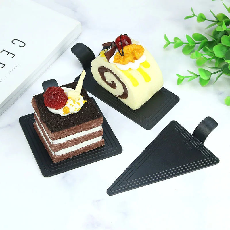 Customized Disposable Environmentally Friendly and Durable Multi Shaped Cake Tray, Food Grade Plastic Mousse Mat