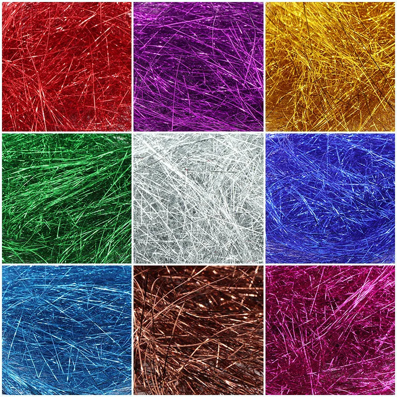 Hot-selling Glitter Bright Color Metal Lafite Fold Tissue Paper Packing Filler Gift Box Metal Jewelry Filling Color Silk
