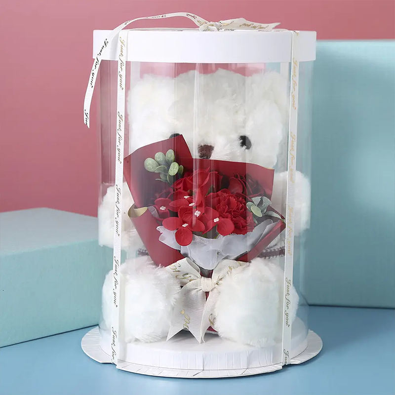 Birthday Round clear Flower Boxes