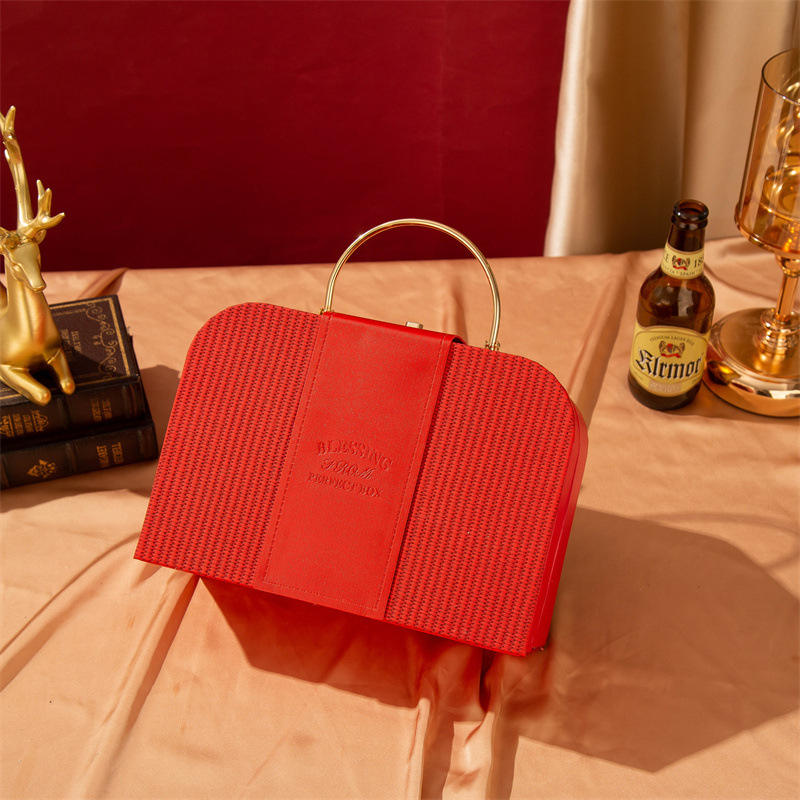 New Leather High-end Creative Handheld Gift Boxes