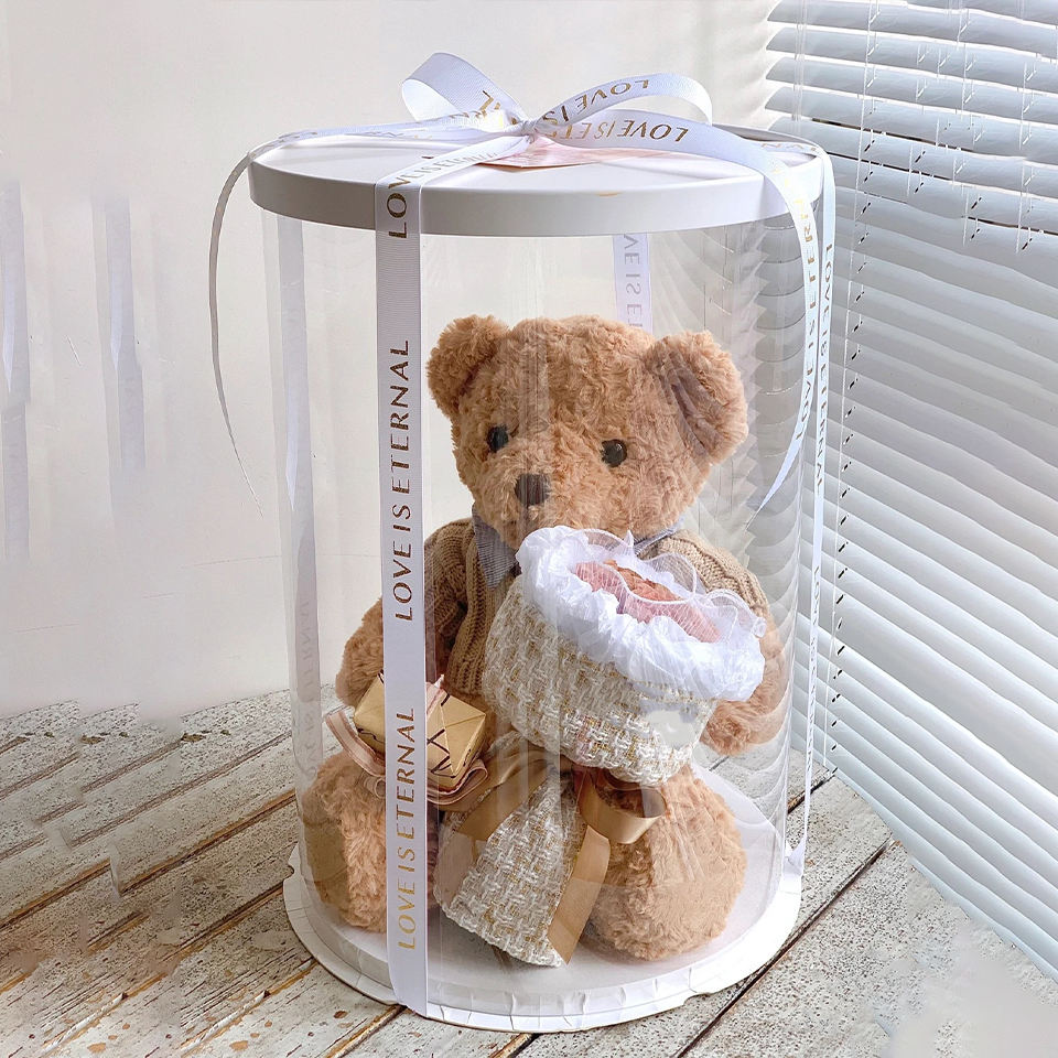 Birthday Round clear Flower Boxes