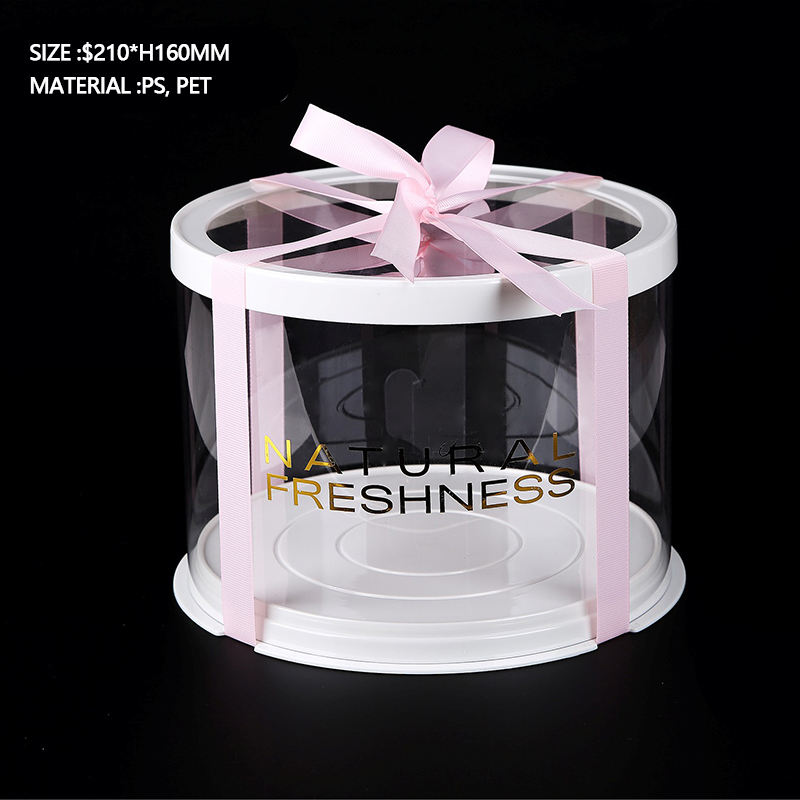 Birthday Round clear Flower Boxes