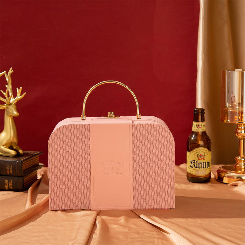 New Leather High-end Creative Handheld Gift Boxes