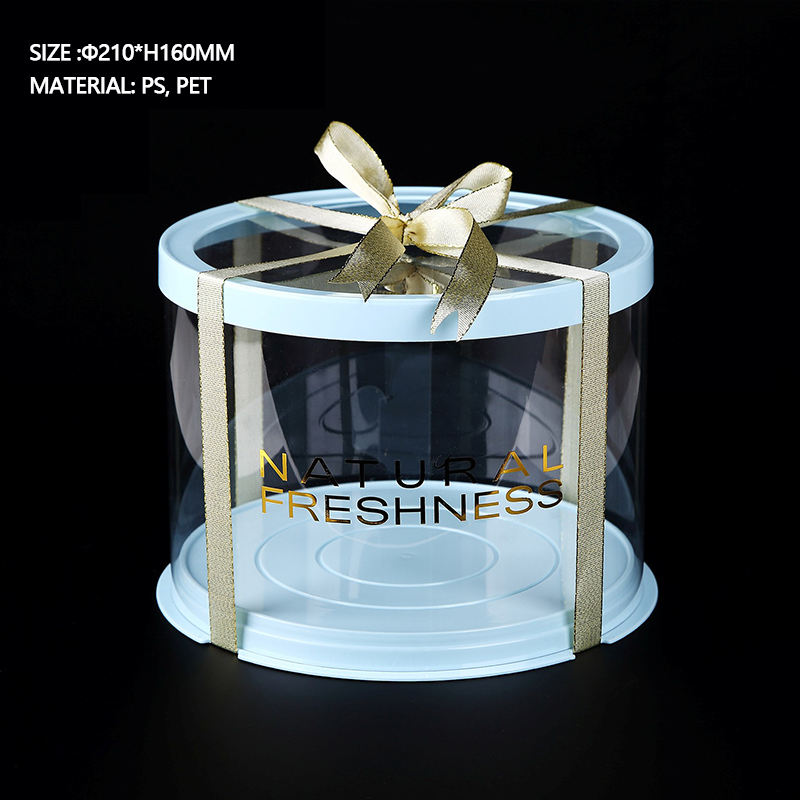 Birthday Round clear Flower Boxes