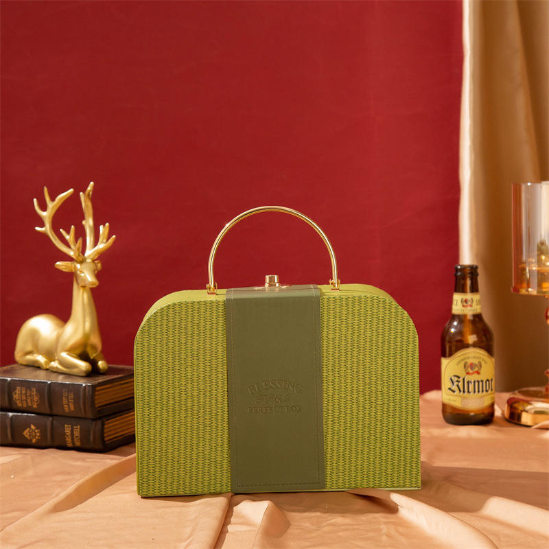 New Leather High-end Creative Handheld Gift Boxes