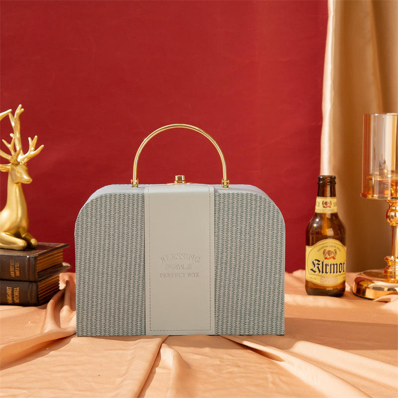 New Leather High-end Creative Handheld Gift Boxes