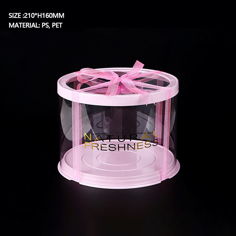 Birthday Round clear Flower Boxes