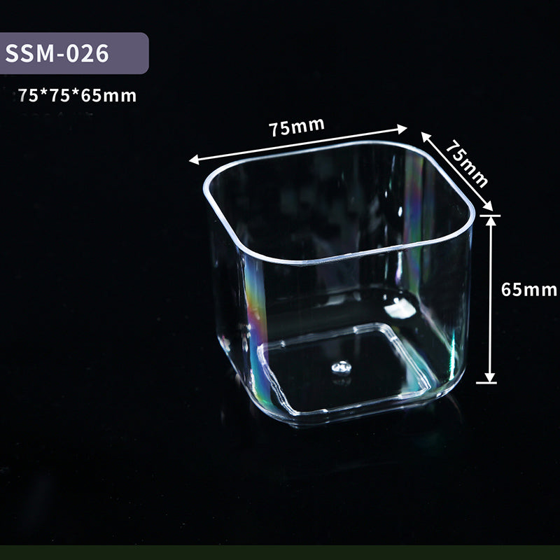 Transparent nine-grid dessert box, cupcake box, picnic packaging box