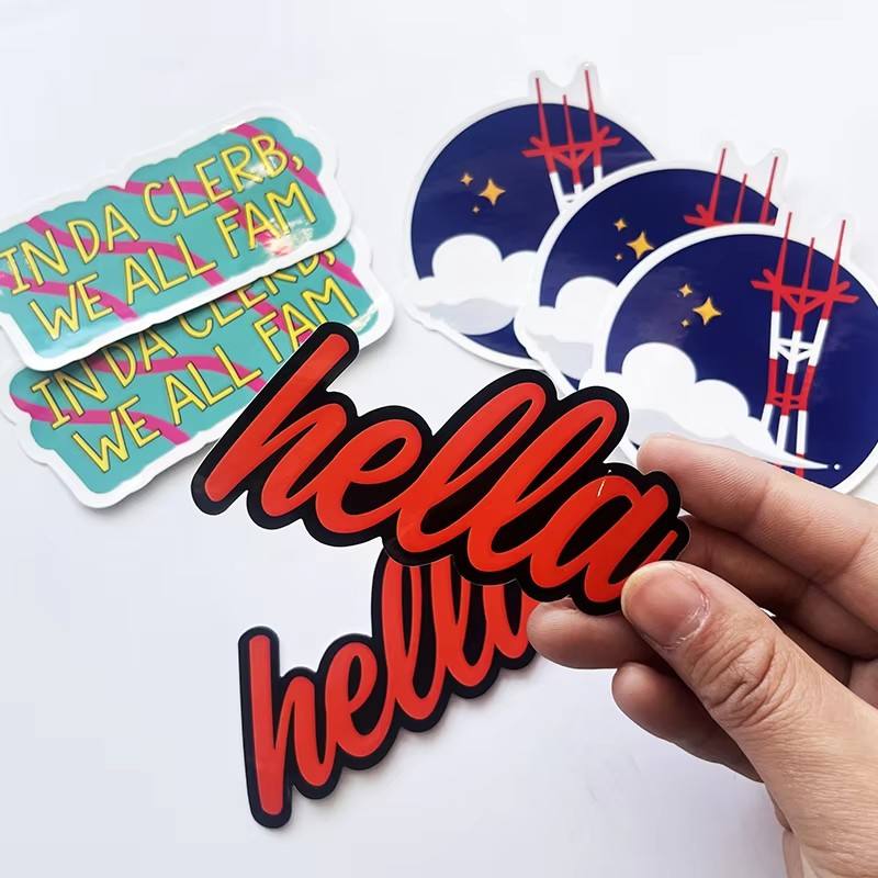 Custom Die Cut Weatherproof Durable Self-Adhesive Label Sticker