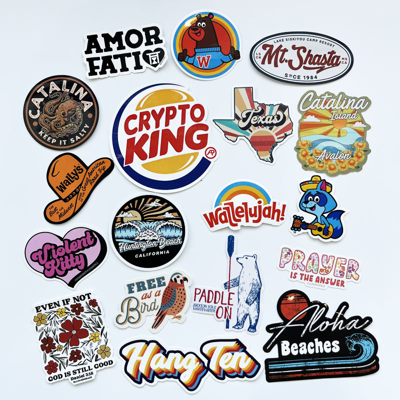Custom Die Cut Weatherproof Durable Self-Adhesive Label Sticker