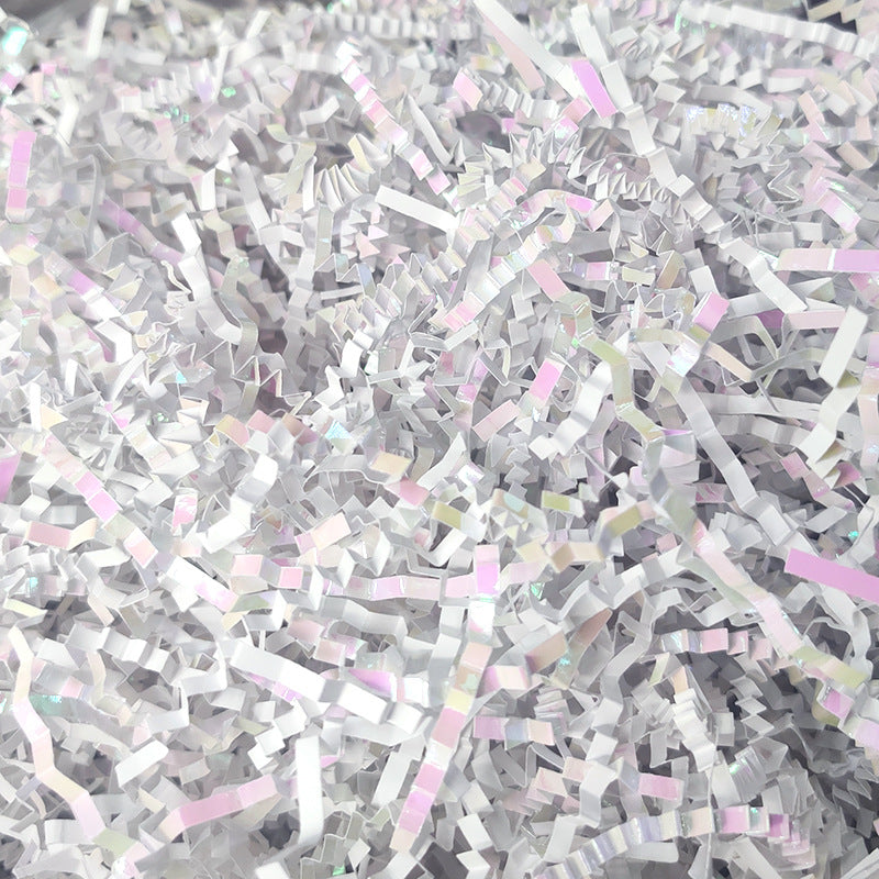 Cut Paper Baskets Grass for Shipping Boxes Decorations Wrappings (Metallic Gold)