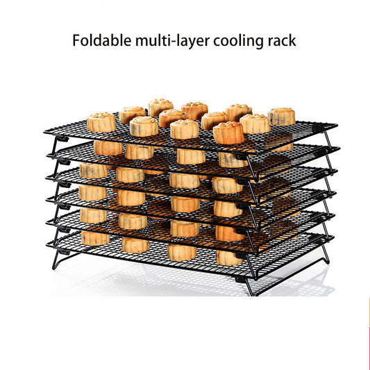 Foldable chiffon cake cooling rack bread cookies biscuits mooncake cooling rack mousse topping cooling net baking tool