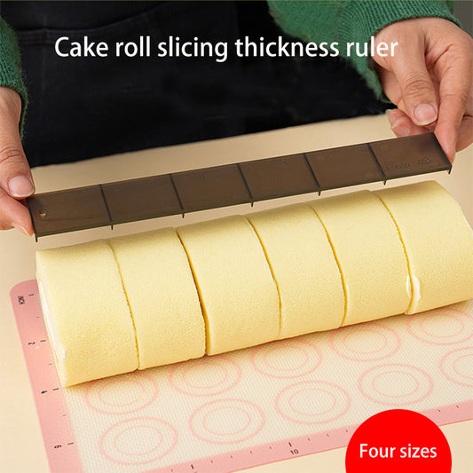 Cutting cake roll, measuring ruler, slicing tool, cutting device, evenly dividing mold, auxiliary tool