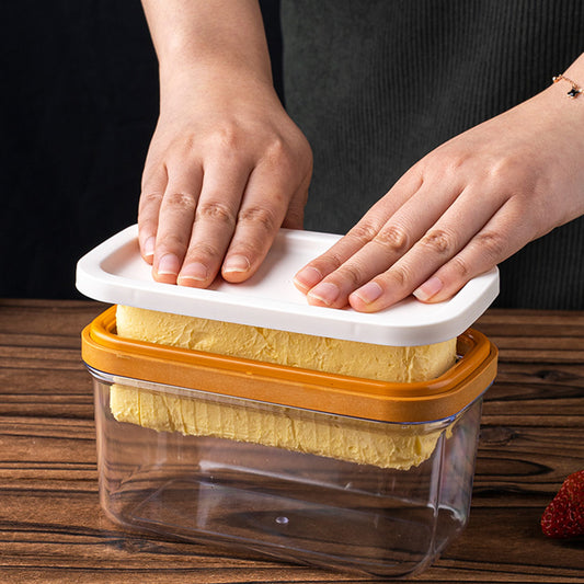 Butter cutting storage box, cheese dividing and packaging storage box, frozen cheese cutting blocker
