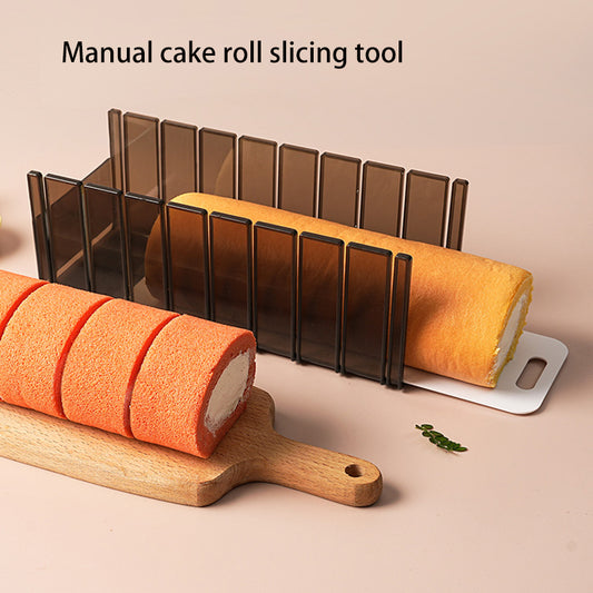 Specialized uniform division mold slicer for cutting cake rolls into pieces