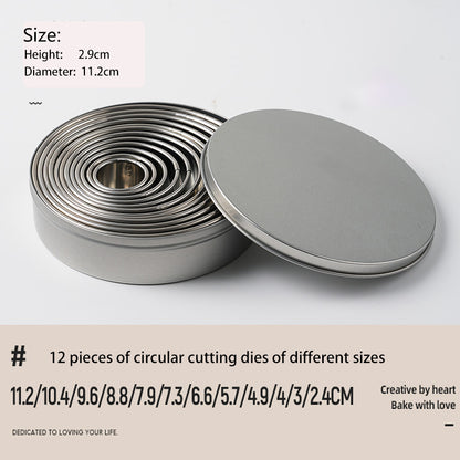 304 stainless steel round cake cutting mold