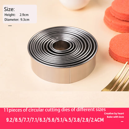 304 stainless steel round cake cutting mold