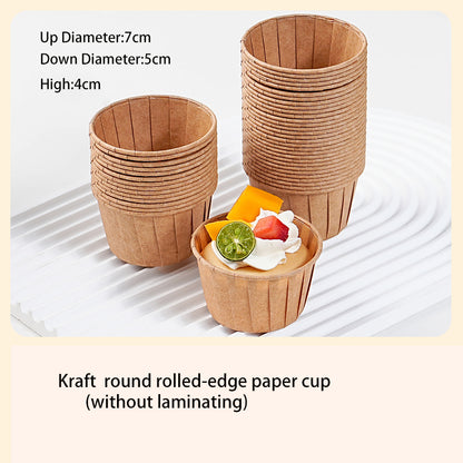 Four-grid six-grid cupcake boxes, mousse dessert packaging, camping picnic take-out packaging boxes