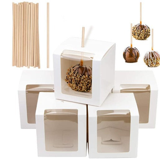 Individual Cupcake Containers, Cupcake Boxes with Window, Food Grade Cupcake Holders with Inserts