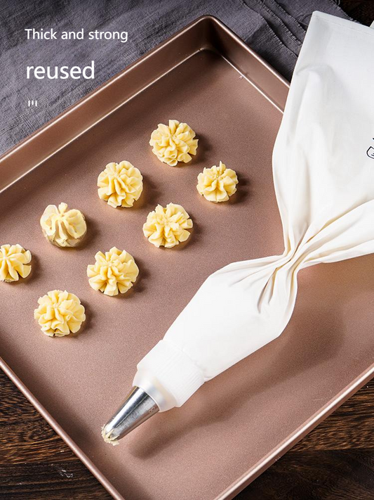 Thickened cotton cloth piping bags, commercial large-sized squeezed cookie cloth bags, cream piping bags, household reusable