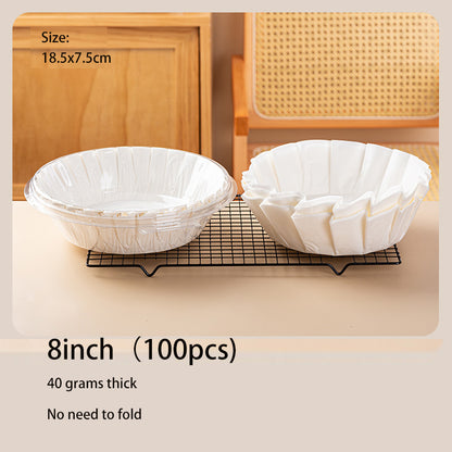 Basque cake oil paper tray 4/6/8 inches non-folding paper tray cake mold