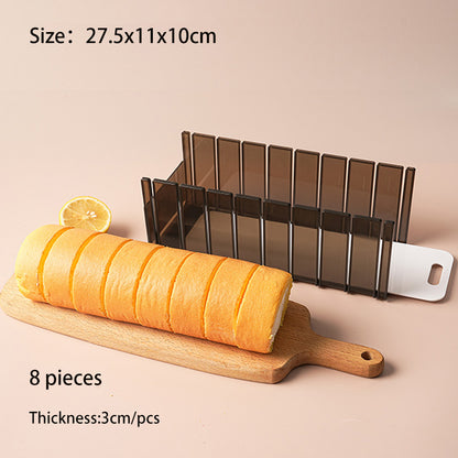 Specialized uniform division mold slicer for cutting cake rolls into pieces