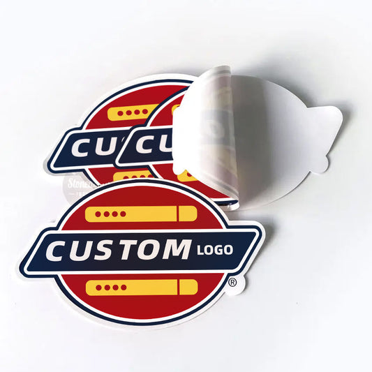 Custom Die Cut Weatherproof Durable Self-Adhesive Label Sticker