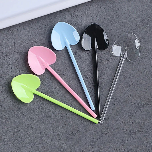 100pcs/bag Wholesale Cheap Price Disposable Plastic Muti Colorful Ice Cream Spoons