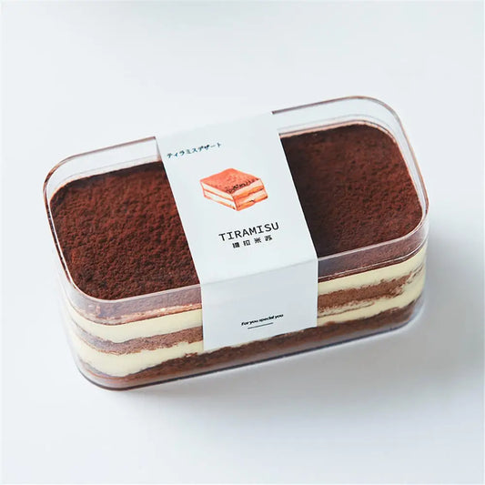 Customized High-quality and Large-sized Food Grade Plastic Transparent Biscuit Box, Pastry and Dessert Tiramisu Box