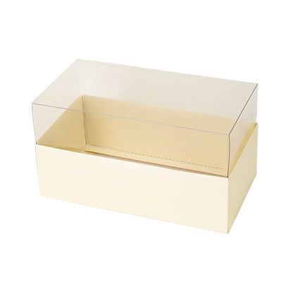 Manufacturers Direct Customized Disposable Transparent Cupcake Box Foldable Dessert Swiss Roll Cake Packaging Box