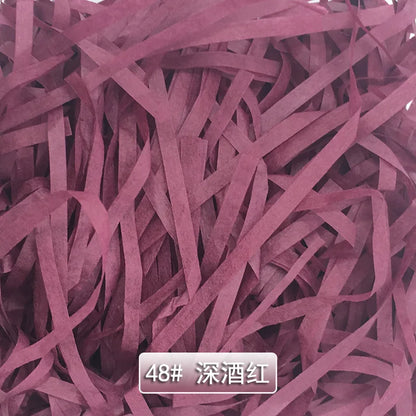 Lafite Papyrus Wholesale Color Ruffled Cut Paper Papyrus Stuffing Packaging for Luxury Gift Box Stuffing