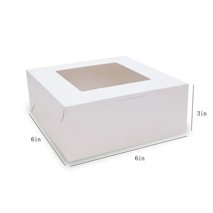 Top Window Cake Packaging Box Pastry Dessert Packaging Box Pastry Cookies Individually Wrapped Gift Box