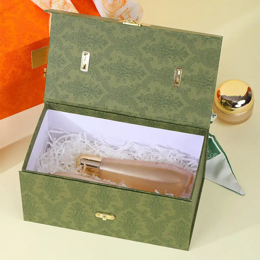 Jinkuang Luxurious Perfume Gift Box Jewelry Magnetic Wedding Gift Box Packaging with Handle