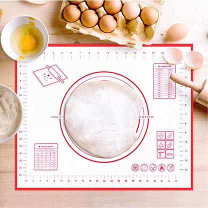 Are Resistant to High Temperatures Non-slip Non-stick Baking Mat Rolling Pastry Mat Kneading Dough Silicone Dough Rolling Mat